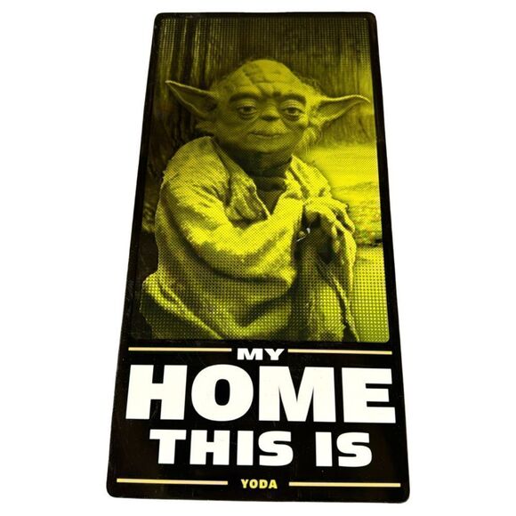 Metal Sign – Star Wars Yoda “My Home This Is” - Picture 1 of 2